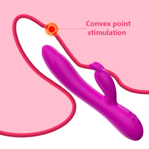 Vibratore Elettrico Femminile in Silicone, Massaggiatore Impermeabile Ricaricabile <span class=keywords><strong>USB</strong></span>, Stimolatore <span class=keywords><strong>Rabbit</strong></span> con Riscaldamento e Regolazione della Temperatura, Giocattolo per Adulti - Product Image 5