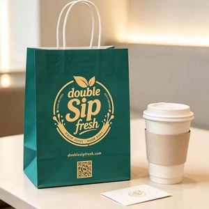 Bolsas de Papel Multicapa Ecológicas, Bolsas de Papel Kraft Reciclado con Asas para Alimentos, Regalos y Compras - Product Image 4