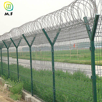 Valla de Malla Metálica Curva 3D MaiFa, Anti-Escalada, de Seguridad para Carreteras, Aeropuertos y Fábricas, Duradera, Fácil de Instalar, Paneles de Valla