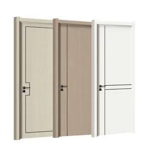 WPC Sandwich Panels Hotel Bedroom PVC Wood Composite Interior House Door