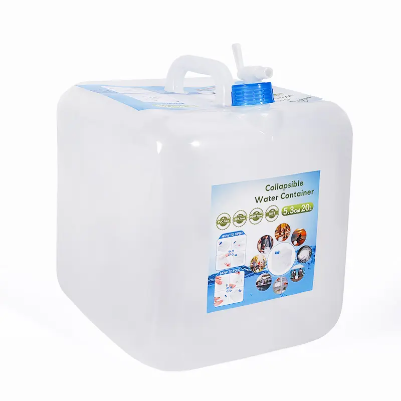 5L 10L 15L 20L LDPE Dapat Dilipat Jeriken untuk Wadah Penyimpanan Air