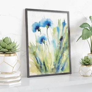 Putuo Decor Plant Science Illustrated Vintage Flower Painting Wall Art Hanging Classroom Dining Room Decor