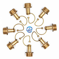 Tête de micro-arroseur 4 points tout en cuivre, irrigation de pelouse et refroidissement de jardin avec fonctions d'atomisation et de refroidissement par réfraction