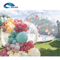 Tente bulle gonflable commerciale en PVC pour camping, fêtes et événements – Dôme igloo transparent extérieur avec tunnel pour réceptions