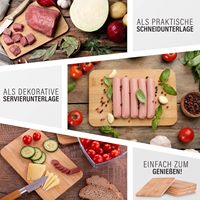 Petite planche à découper en bambou de 22x14cm, gravure personnalisée, lot de 6 mini planches à découper en bois pour petit-déjeuner, plateau de service pour repas