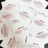 Jeu de 52 cartes d'affirmation bibliques personnalisées pour enfants