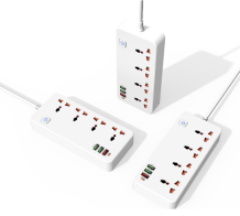 Toma de corriente universal de bajo <span class=keywords><strong>precio</strong></span> al por mayor de fábrica con USB C 3 salidas 3usb puertos tira de alimentación 2 <span class=keywords><strong>metros</strong></span> cable de cobre OEM 10A IP20 - Product Image 4