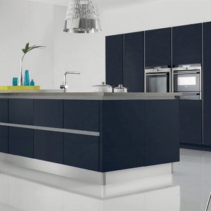 ตู้ครัว MDF สีเขียวราคาประหยัดแบบสั่งทำพิเศษจาก Vermonhouzz โครงเมลามีน บานประตูไร้มือจับ - Product Image 6