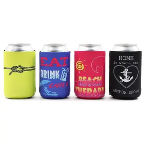 Cheap Neoprene Beer Can Cooler Slap Can Kooziess With Bottom
