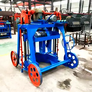 QYJ-A cement hollow solid egg laying brick block making machine simple operation paver 6 inch 8 inch interlocking block making
