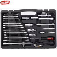 Ensemble d'outils professionnel de 216 pièces en acier durable pour mécanicien, clés à cliquet, tournevis pour la maison et les véhicules, étui inclus