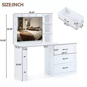 Fabriek Directe Verkoop Ijdelheid Tafel Met 3 Lichtmodi, Eenvoudige Installatie - Product Image 3