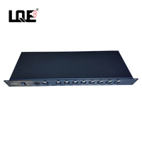 Répartiteur de signal DMX512 professionnel LQE 8 voies, amplificateur, isolé optiquement, 8 ports, XLR 3 broches, système d'éclairage de scène en métal