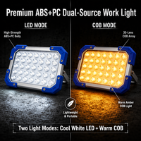 Lampe de travail COB multifonctionnelle, affichage numérique, lampe de poche LED, torche à crochet suspendu IP54, pour garage, atelier, marché nocturne