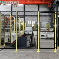 Barrière robotique résistante aux produits chimiques, maille anti-acides et anti-alcalis pour les zones robotiques des usines pharmaceutiques et chimiques, clôtures robotiques