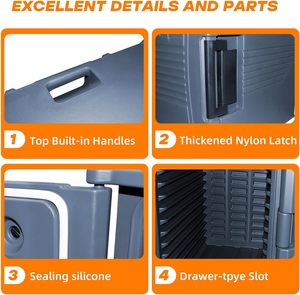 Contenitore Termico per Trasporto Alimenti, Armadio Isotermico per Catering Commerciale, Scatola Termica per Mantenere <span class=keywords><strong>Caldo</strong></span> o Freddo - Product Image 5