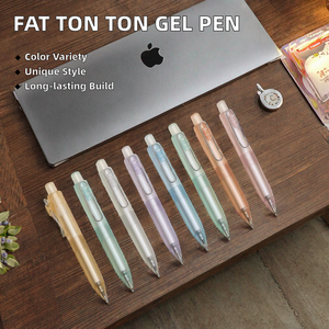<span class=keywords><strong>Penna</strong></span> Promozionale Trasparente Opaca da 0,5 mm <span class=keywords><strong>con</strong></span> <span class=keywords><strong>Inchiostro</strong></span> <span class=keywords><strong>Gel</strong></span> e Clip Metallica Creativa, <span class=keywords><strong>Penna</strong></span> <span class=keywords><strong>a</strong></span> <span class=keywords><strong>Sfera</strong></span> in Plastica Blu (Non Blu) - Product Image 2