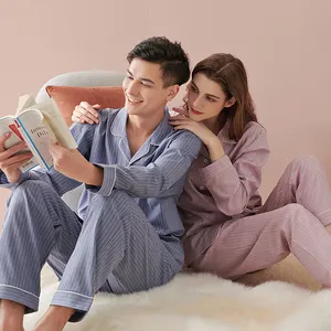 Conjunto de pijama y top para hombre y mujer, 2 piezas
