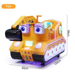Factory Direct Sales Coin Operated Games Machine Engineering Excavator Bulldozer Kiddie Ride on Car - Product Image 2