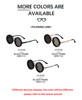 Lunettes de soleil polarisées ND rondes réglables avec logo personnalisé de créateur de mode, lunettes de soleil UV400 pour femmes et hommes