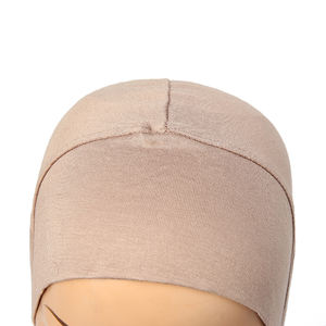 गर्म बेच इस्लामी ठोस रंग हिजाब Undercap मुस्लिम महिलाओं लोचदार बोनट नरम कपास भीतरी टोपियां - Product Image 5