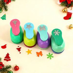 KAMEI 25 ورقة ، ثقب يدوي على شكل قلب DIY فنون عيد الميلاد شجرة الثلج لكمة - Product Image 3