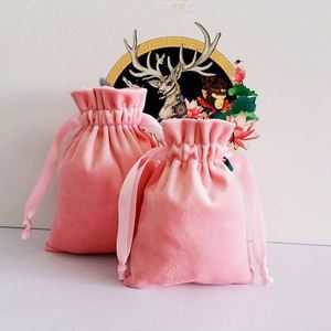 Custom Logo Premium Velvet <b>Drawstring</b> Pouch Luxurious Long Plush Reusable Portable Jewelry Dust Bag Cosmetic Storage - Product Image 6