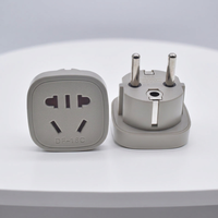 Adaptateur de prise Convertisseur de voyage Chinois vers Russe avec protection de sécurité Porte Allemagne, France, Corée du Sud Prise de voyage DF-16C