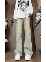 Jean en denim pour homme Kiang Stitch, coupe slim, avec couture tibétaine 'Wild Ass', vente en gros Equine