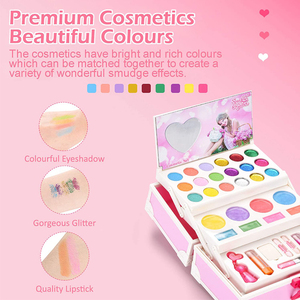 Ragazze della principessa Rosa Kit Per Il Trucco <span class=keywords><strong>di</strong></span> Bellezza Non-tossico Trasportare Tutti I Set <span class=keywords><strong>di</strong></span> Cosmetici-Nail Polish - Eye Shadow-balsamo per le labbra Trucco Set per I Bambini - Product Image 3