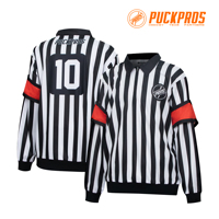 PUCKPROS Wasit Hoki, Jersey Wasit Hoki Eco Quick Dry Antibakteri Bernapas Menyerap Keringat Anti-Susut