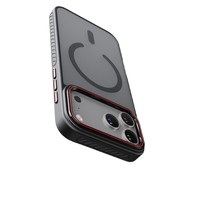 Coque de protection rigide semi-perméable en TPU+PC magnétique officielle, style Ins, toucher mat, pour iPhone 17 Pro Max