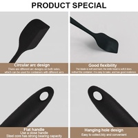 ODM&OEM Spatules en silicone sans BPA, résistantes à la chaleur, outils de pâtisserie, spatule à crème, grattoir à beurre, spatule à gâteau