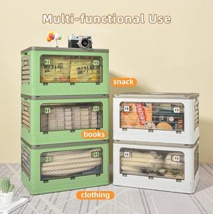 Large Capacity Lid <b>Storage</b> Box <b>Clothes</b> Quilt Collapsible PP Foldable Over 35L Underbed Sundry Organizer Wheels - Product Image 4