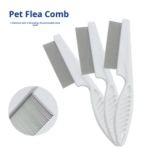 Peine Antipulgas para Perros y Gatos BIKO, Ecológico, de Acero Inoxidable y Plástico, con Dientes Finos para Eliminar el Pelo - Product Image 3