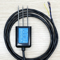 Capteur de température, d'humidité et de conductivité électrique (EC) RS485 0.7W en acier inoxydable pour la mesure de l'humidité des grains, des sols d'irrigation en serre