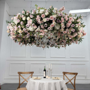 Guirlande de fleurs artificielles en soie pour décoration de plafond, 2026, nouvelle, <span class=keywords><strong>D2m</strong></span>, suspendue, rose douce, décoration de la Saint-Valentin - Product Image 5