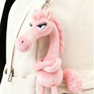 Nuevo Llavero de Peluche de Caballo Mascota <span class=keywords><strong>2026</strong></span>, Amuletos de Caballo Negro y Rojo, Muñecos de Peluche, Llaveros, Colgantes para Bolsos, Regalos para Niños - Product Image 4