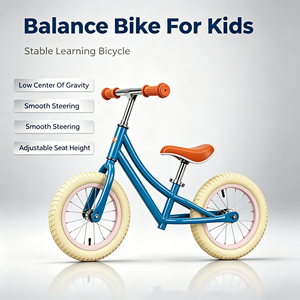 Bicicleta de equilibrio para niños de 12 pulgadas con neumáticos antideslizantes y resistentes al desgaste, bicicleta de aprendizaje de equilibrio para niños y niñas - Product Image 1