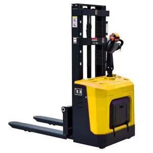 Empilhador De Fábrica Chinesa Guindaste Empilhador Hidráulico Manual Mini Elevador Empilhador Elétrico Uso Do Armazém Estreito 1ton - Product Image 5