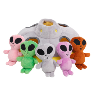 Di alta qualità UFO Aliens Super Soft ricamo Chew Training Pet peluche Set nascondi e cerca cane Puzzle <span class=keywords><strong>Toy</strong></span> - Product Image 1