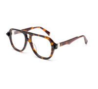 G(S)4-41283 Montures de lunettes en acétate épais de luxe rétro mode Large Bridge Light Lunettes de vue carrées Monture de lunettes optiques