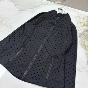 Veste <span class=keywords><strong>de</strong></span> yoga d'hiver pour <span class=keywords><strong>femme</strong></span> avec fermeture éclair dorée, livraison express aux États-Unis, vêtements <span class=keywords><strong>de</strong></span> fitness ajustés pour <span class=keywords><strong>femme</strong></span>, ensemble veste - Product Image 4