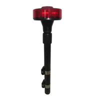 YUANHAO DC12V moto feu arrière pôle 1W balise mât moto arrière pôle lumière Led feu d'avertissement de trafic tige télescopique