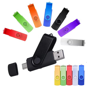 Logotipo personalizado de fábrica Swivel Tipo C <span class=keywords><strong>Flash</strong></span> Drive <span class=keywords><strong>2</strong></span>,0 16GB Colorido Tipo C Pen Drive Usb C OTG Usb <span class=keywords><strong>Flash</strong></span> Drive - Product Image 1