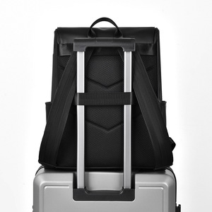 Men's <b>Backpack</b> <b>Large</b> Capacity 16 Inch Laptop Water Proof Business Travel Gray Black Green Solid Color - Product Image 4