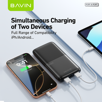 BAVIN Vente en gros Pas cher PC097 PC091 Facile à transporter 10000 Mah 20000mah Charge rapide Power Bank