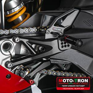 Para Ducati Panigale V4S 2025: Conjunto de Reposapiés Delantero Elevado Modificado <span class=keywords><strong>MOTO</strong></span> TRON - Product Image 3