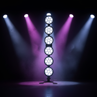 6 LED COB RGB 3 in 1 Linear Vintage Par Light DMX512 Lampu Latar Panggung Retro untuk DJ Konser Pesta Pernikahan Klub Malam