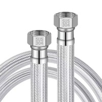 Tuyau flexible en acier inoxydable ondulé sur mesure pour salle de bain, toilettes, lavabo, évier de cuisine, OEM
